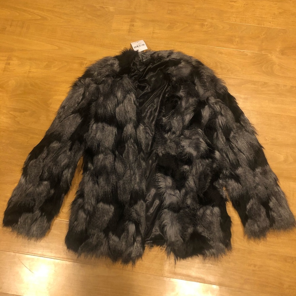 Faux fur jacket